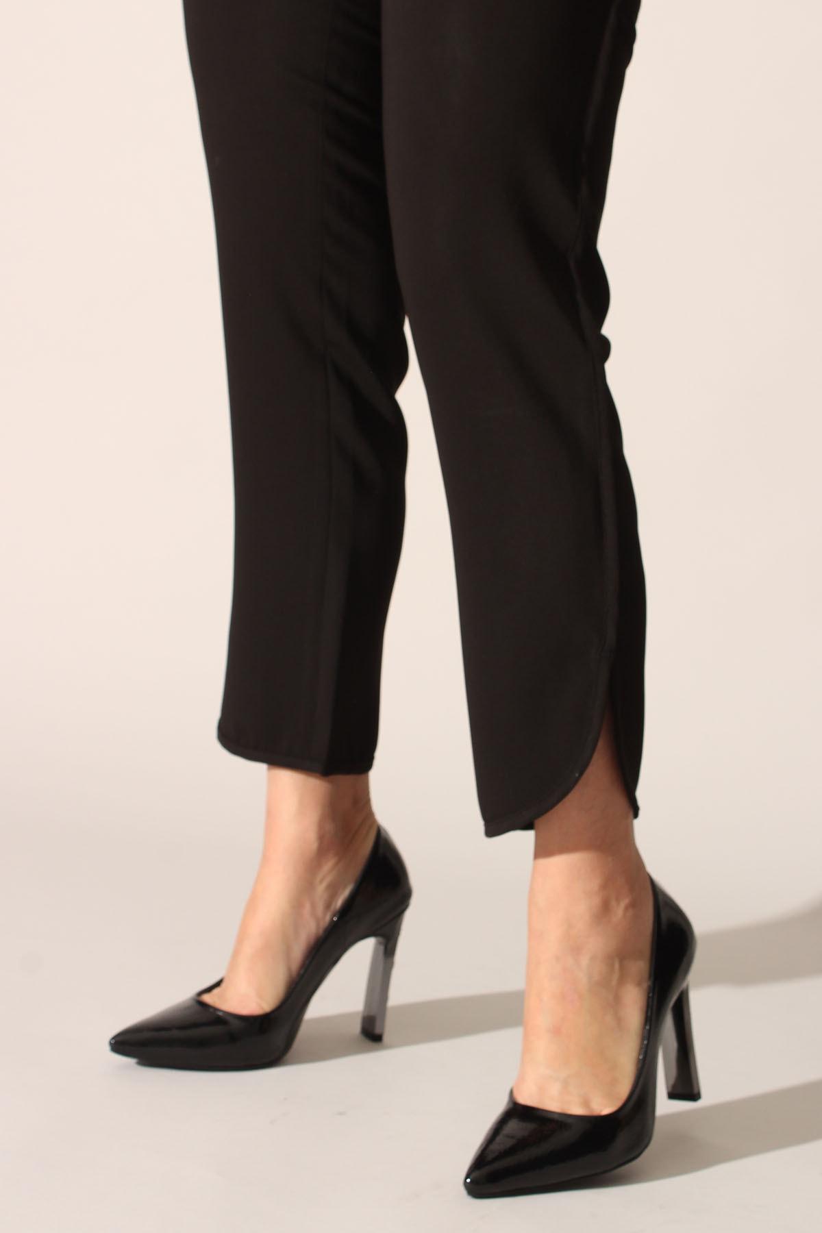 

Black Crinkled Patent Leather Women s Stiletto Shoes 36 чорний