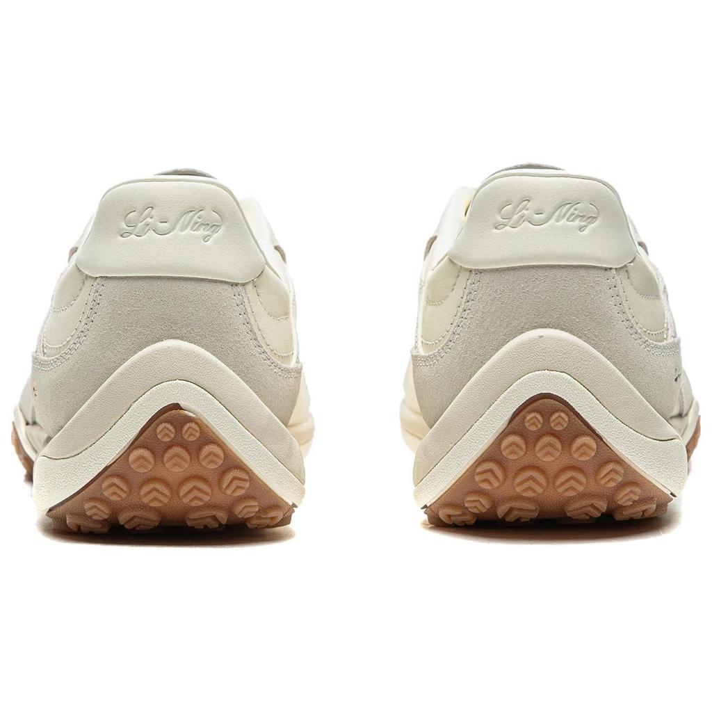 Li Ning Xingliu Abrasion Resistant, Lightweight, Balanced Low Top Casual Shoes Unisex Beige AGCW002-4
