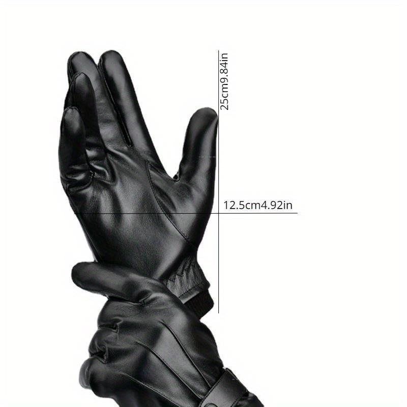 Mănuși de iarnă impermeabile pentru motocicletă Mănuși din piele pentru bărbați, termice, calde, cu ecran tactil interior, pentru motociclete MTB, pentru ciclism