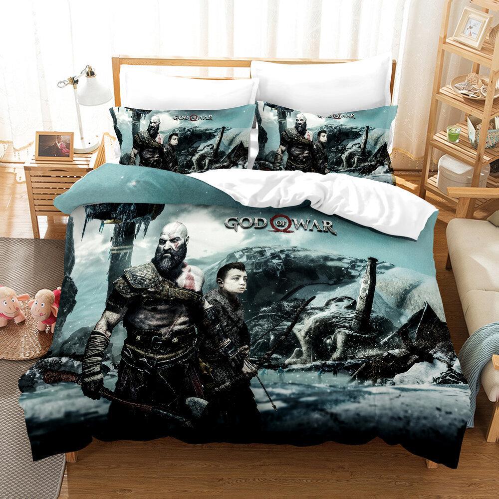 Movie Game Three-Piece Quilt Cover Printing 3D Digital Printing Quilt Kit