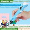 New 3D Printing Pen DIY Drawing with 9 Meters PLA Filament, 3D Graffiti Toy, Children's Birthday Joyful Festival Gift, Art Tool