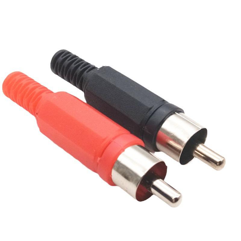 RCA AV Male/Female Plastic Solder Connector Plug