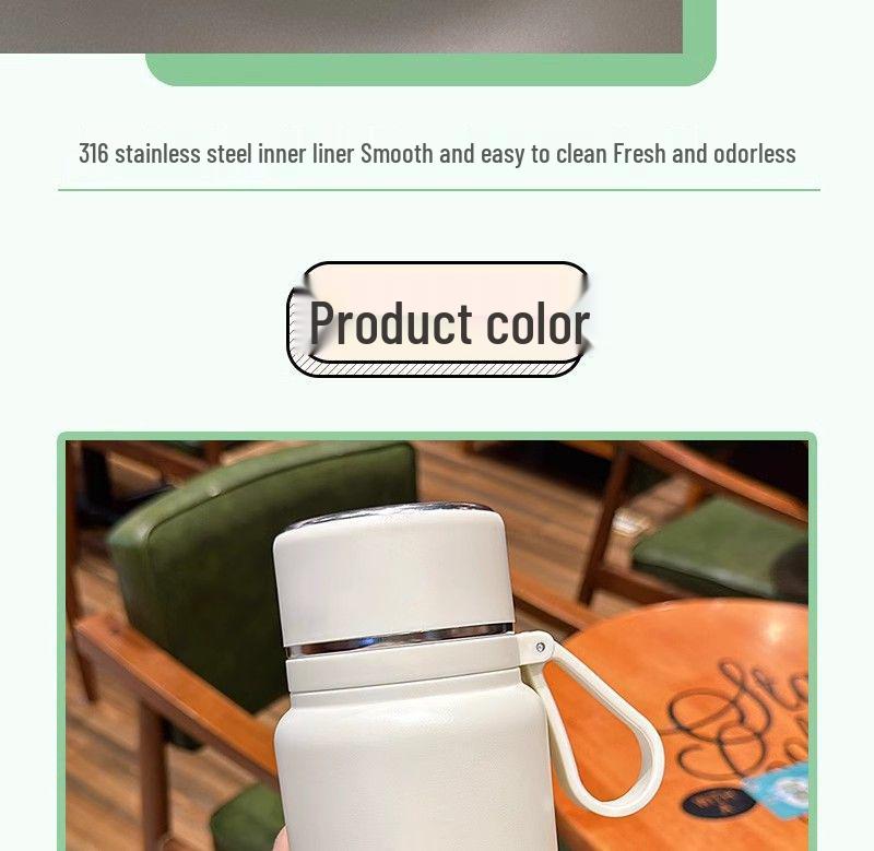 2026 Stylish High-Capacity 316 Stainless Steel Thermos Cup for Students, Men, and Women