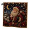 Christmas Faux Pearl Painting Kit Xmas Art Kit, Santa Claus Reindeer DIY Holiday Projects for Families Sparkling 3D Festive Wall Craft Adults, Winter