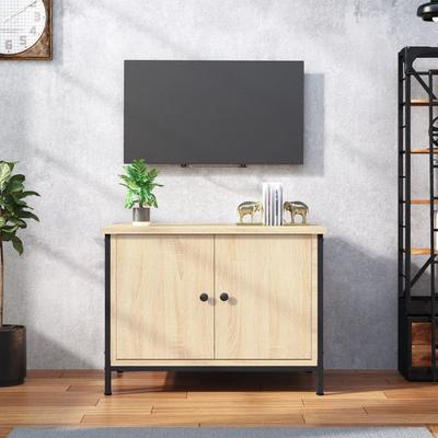 Vidaxl Szafka Tv Z Drzwiczkami, Dąb Sonoma, 60X35X45 Cm