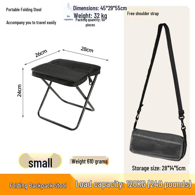 

Portable Outdoor Folding Chair Backpack and Stool for Camping and Fishing