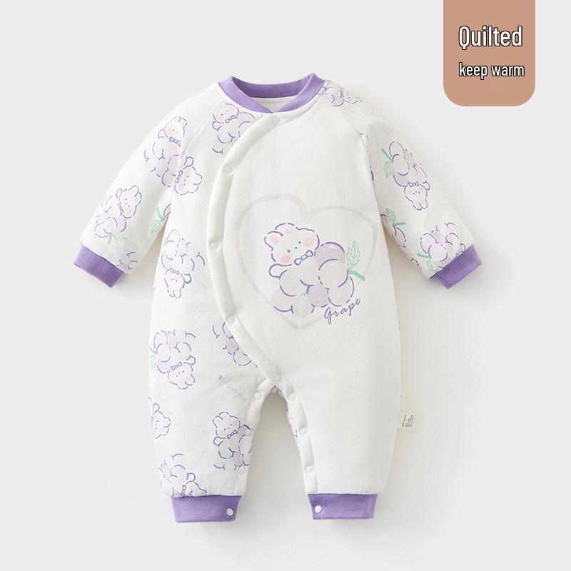 Newborn Winter Padded Romper - Extra Warm 120g Cotton for Outdoor