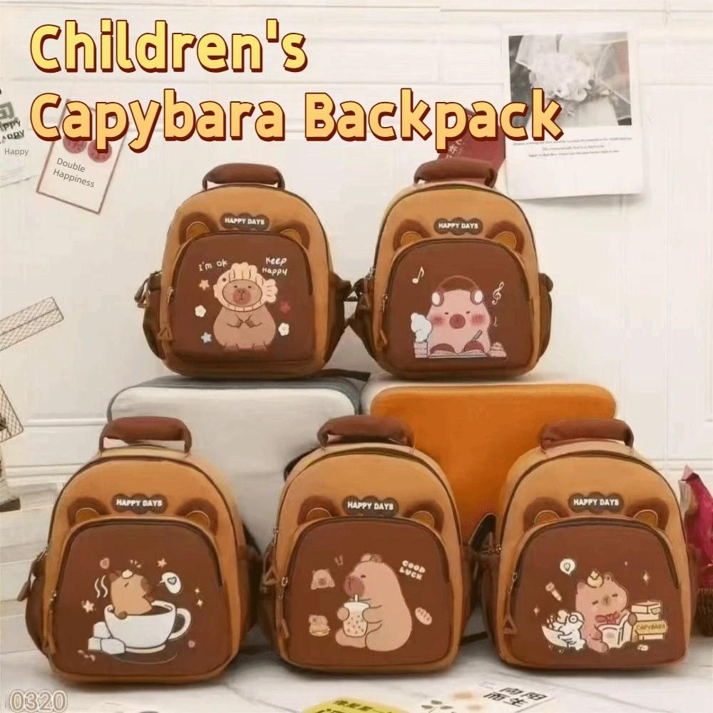 Lightweight Capybara Kindergarten Backpack Kawaii Children School Bag  Preschool