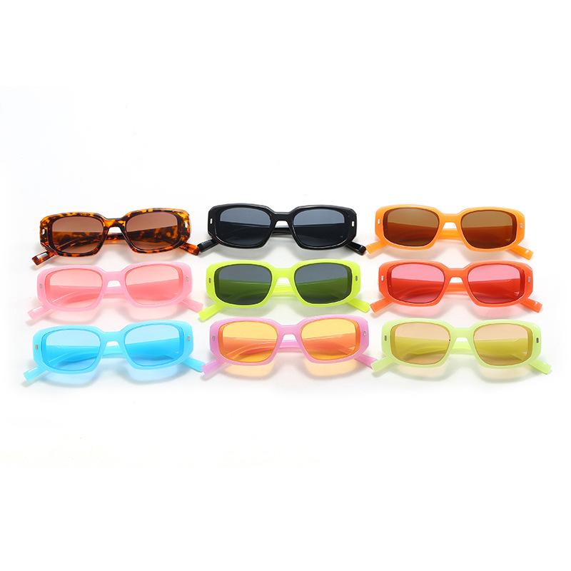 Unisex Small Square Sunglasses Fashion Hip-hop Sun Glasses Candy Color Rice Nail Sunscreen Versatile Sunglass