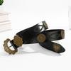 Fashionable Embossed Waist Belt Comfortable Versatiles Waistband Daily Wear Belt Fashion Accessory