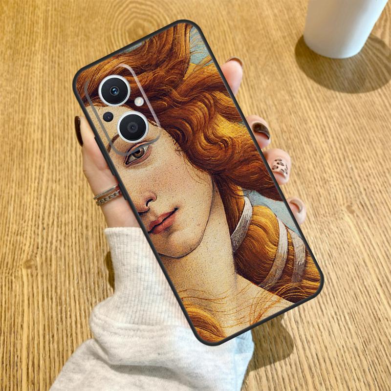 Art Painting Birth Of Venus Case For OPPO Reno 7 6 5 4 8 Lite 3 2Z 4Z 5Z 8T Find X3 X2 Neo Lite X5 X6 Pro Cover Shell