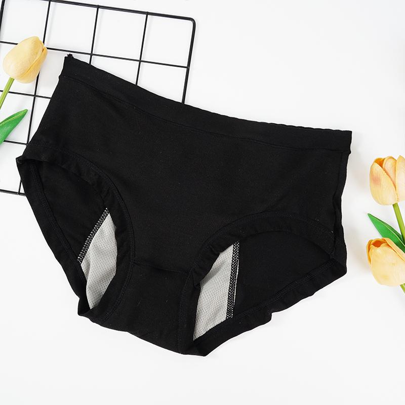 Damen Periodenunterwäsche Unterwäsche Physiologische Hose Baumwolle Nahtlose Slips Auslaufsicher Menstruell