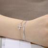 Lucktune Fashion Airplane Pendant Snake Chain Bracelets Woman Stainless Steel Jewelry Women's Hand Bracelets Party Birthday Gift