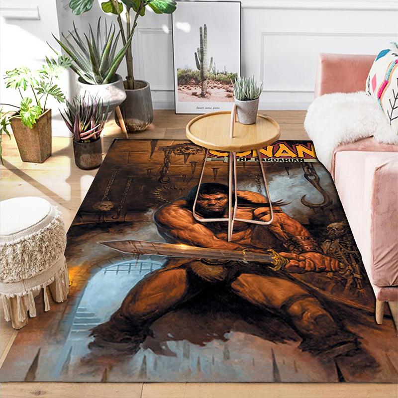 Conan the Barbarian Rug Floor Mat for Living Room or Bedroom Soft and Comfortable Carpet a Gift for Birthday and Holiday.SFF0917046