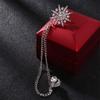 Rhinestone Star Tassel Brooch Tassel Chain Suit Collar Pin Suit Lapel Pin  Ceremony Banquet