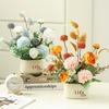 New Artificial Flowers Fake Ornament Artificial Flowers Plants Living Room Table Decor Accessories Party Decoration Flower POTS