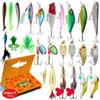 24-Piece Hard Lure Fishing Kit With Minnow Crankbait Topwater Popper Bass Pike Walleye Holiday Gift