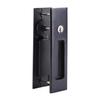 Zinc Alloy Sliding Door Lock Latch Handle Set Bathroom Balcony Cabinet Door Hardware FittingsBlack