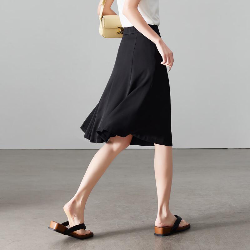 SOFSIL Women's Hepburn Style A-Line Midi Skirt