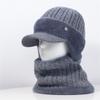 Men's Winter Wool Hat with Velvet Ear Protection for Seniors