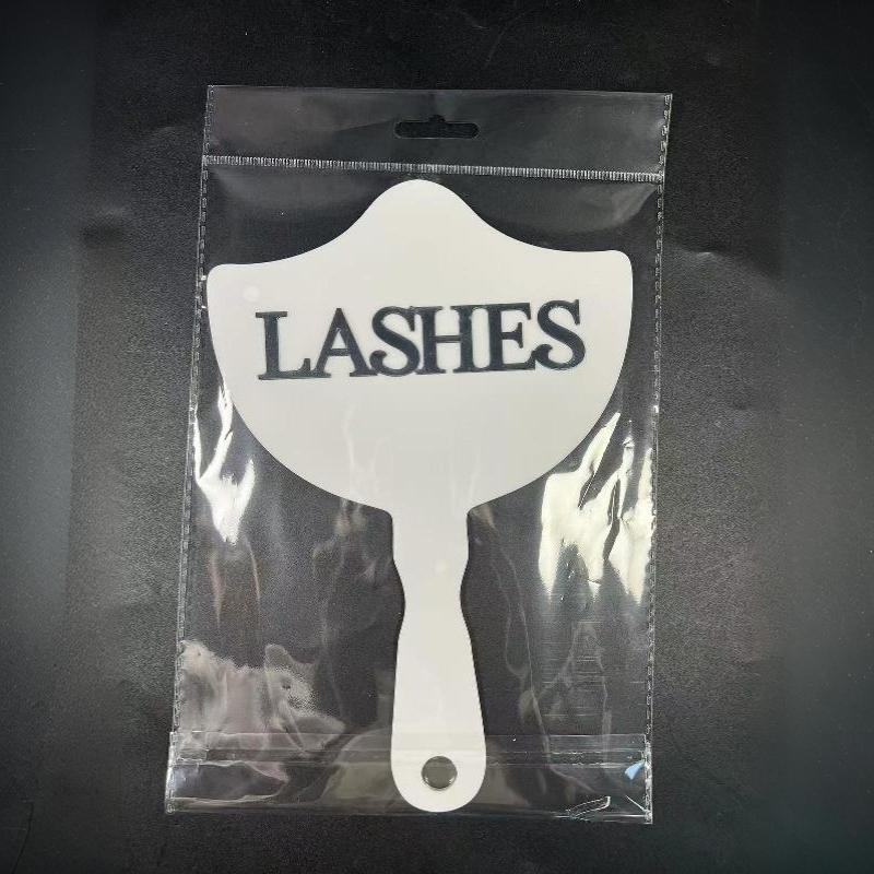 Eyelash Technician Photo Prop Acrylic Handheld Mirror Lash Beauty Cards For Social Media Lash Salon Lash Extension Displaytools