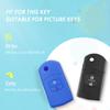 2 Buttons Silicone Remote Fob Flip Car Key Case Cover for Mazda M2 3 5 M6 8 Speed CX-5 CX7 CX-9 MX-5 RX