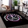 1pc Paris Basketball Team Logo Office Carpet Soft Polyester Entrance Carpet Washable Non Slip Machin