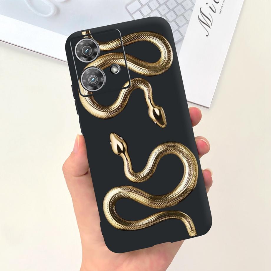 Etui do Motorola Moto Edge 40 Neo 5G Fajny Styl Miękki Silikon Guma Odporne na Uderzenia Pokrowiec na Telefon Wzór Kreskówkowy Fundas Edge40 Neo