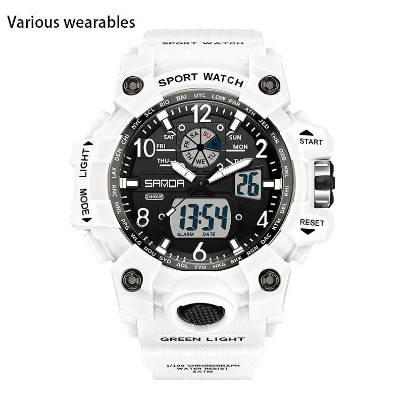 Electronic Watch New Youth Sports Trend Korean Version Electronic Watch Men's Creative Personality Watch