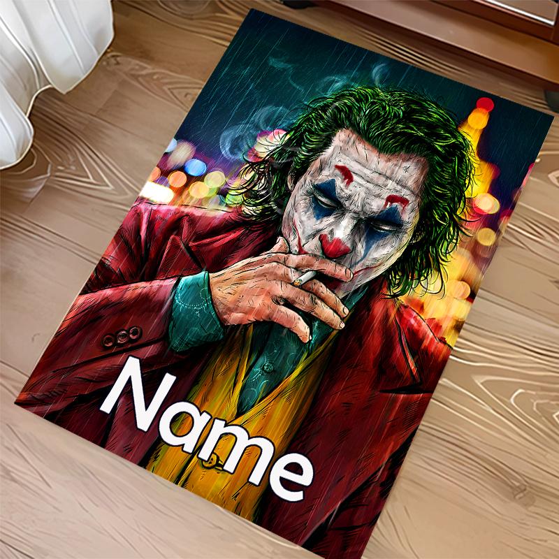 Custom personalization Joker Print Area Rug - Soft, Washable Non-Slip Indoor Mat,Living Room,Home&Office Decorative Rug