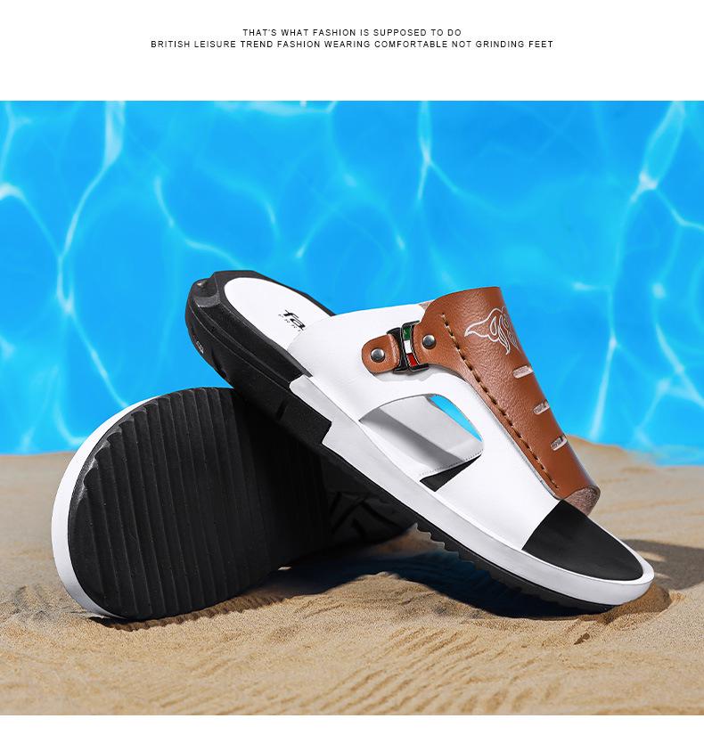 Sommar 2025 Gränsöverskridande Herr Non-Slip Utomhus Enremmig Strandtofflor