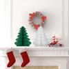 Christmas Tree Decoration Hanging Ornament Easy Assembly Festive Hanging Decor 3D Honeycomb Paper Decoration