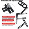 Multi Angle Measuring Ruler Aluminum Alloy 12 Fold Tile Opening Locator Angle Measurement Tool