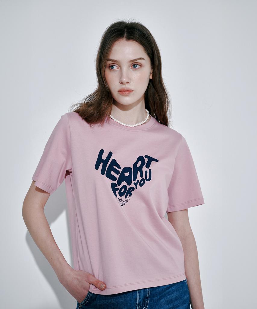 OCCUR Heart Lettering T-Shirt