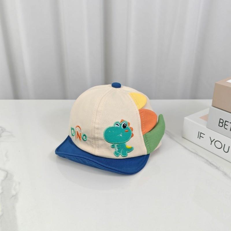 Dino Kids Sun Hat With Embroidered Animal Design For Toddlers 624 Months