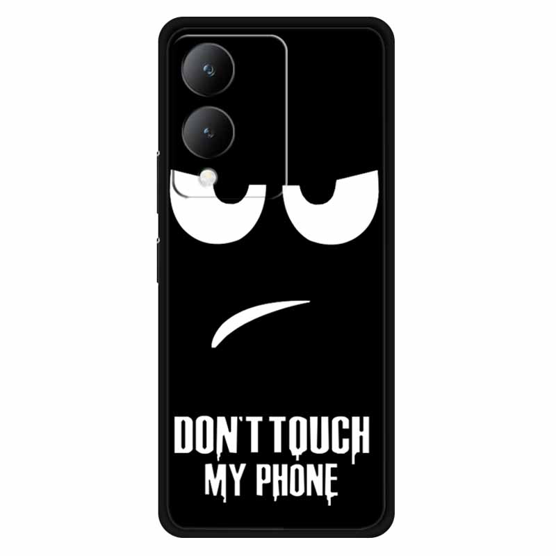 Fundas For Vivo Y17s 4G Case Silicone Wolf Lion Soft TPU Phone Covers for Vivo Y17s 2023 Y 17s Bumper Coque for VivoY17s Black
