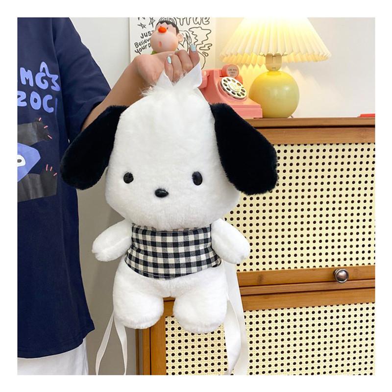 Plush Nailong Pochacco Backpack With Nylon Lining And Easy Open Bags Pocket