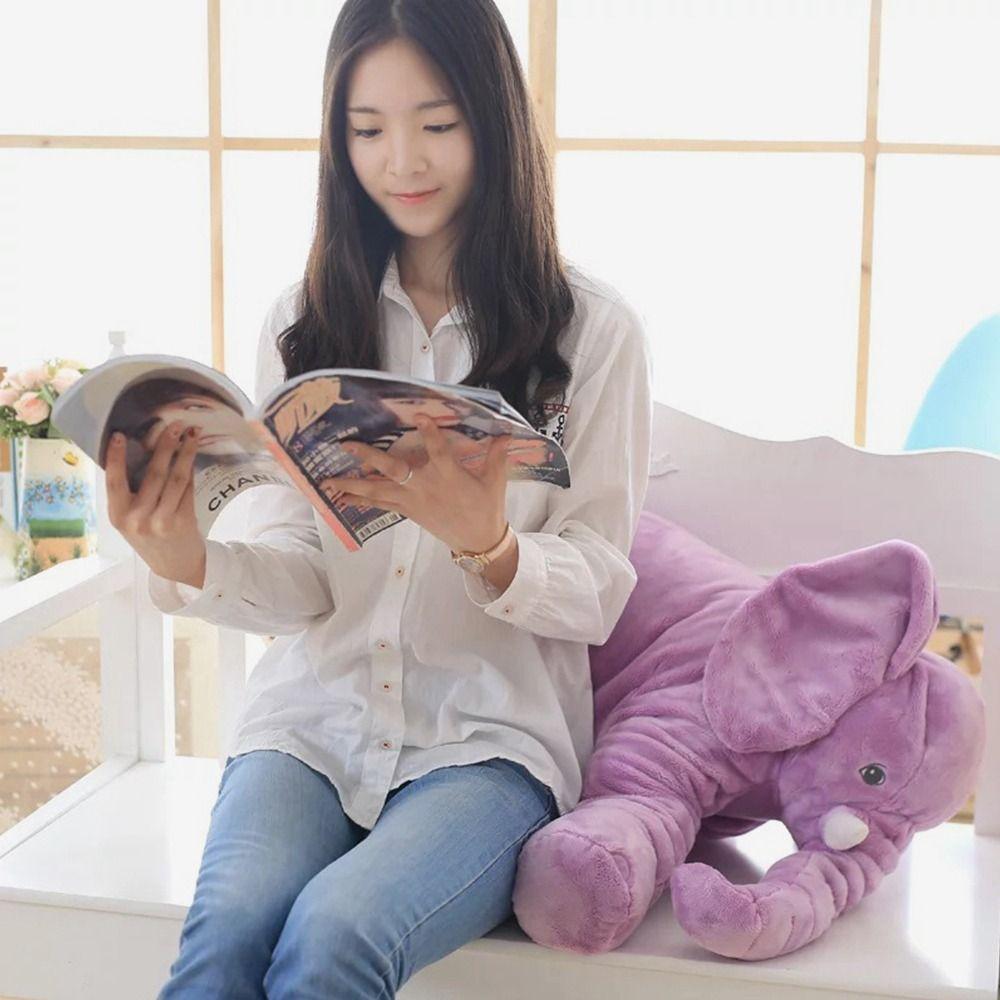 1Pc New Birthday Wedding Party Elephant Plush Doll Throw Toys Kawaii Animal Stitch Toy 40cm Super Cute Sleep Pillow