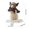 Stocking Hooks Resin Metal Stocking Hanger Snowman With Owl Little Bear Reindeer Heats Stocking Holder Christmas New Year Decor