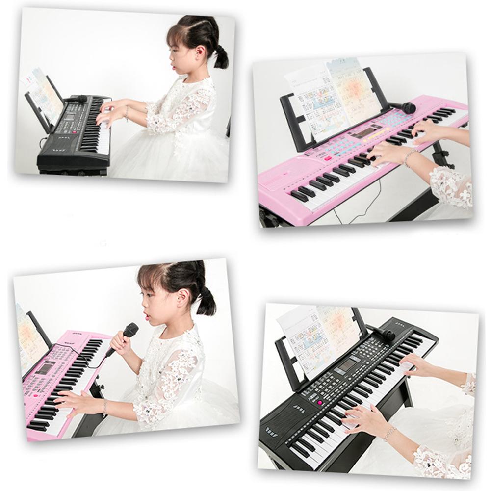 61-Key Piano Digital Music Electronic Keyboard Portable Professional Big Musical Keyboard Synthesizer Instrument Educational