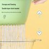 Double-Layer Plastic Draining Basket Set