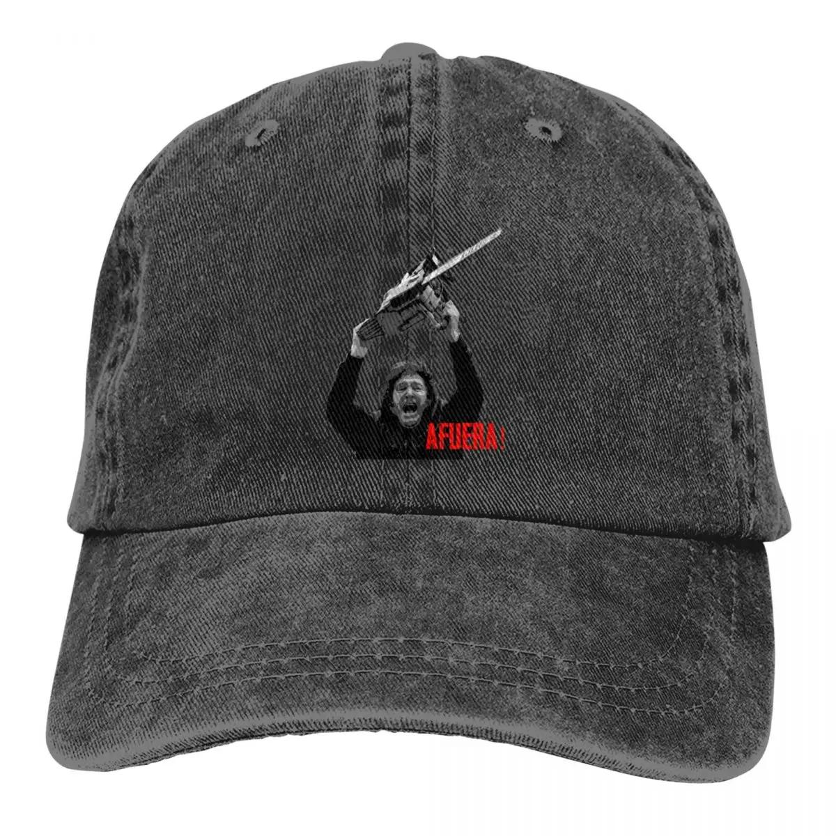 

Afuera, Javier Milei Casual Stylish A Baseball Cap One Size