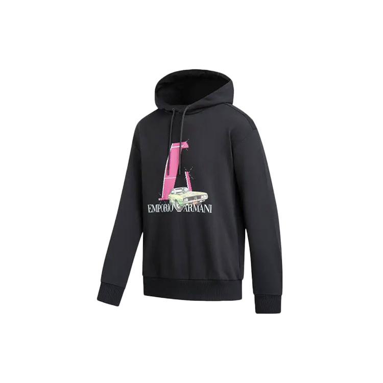 Emporio Armani Car Logo-print Hoodie 3L1M8Q-1JW3Z-0999