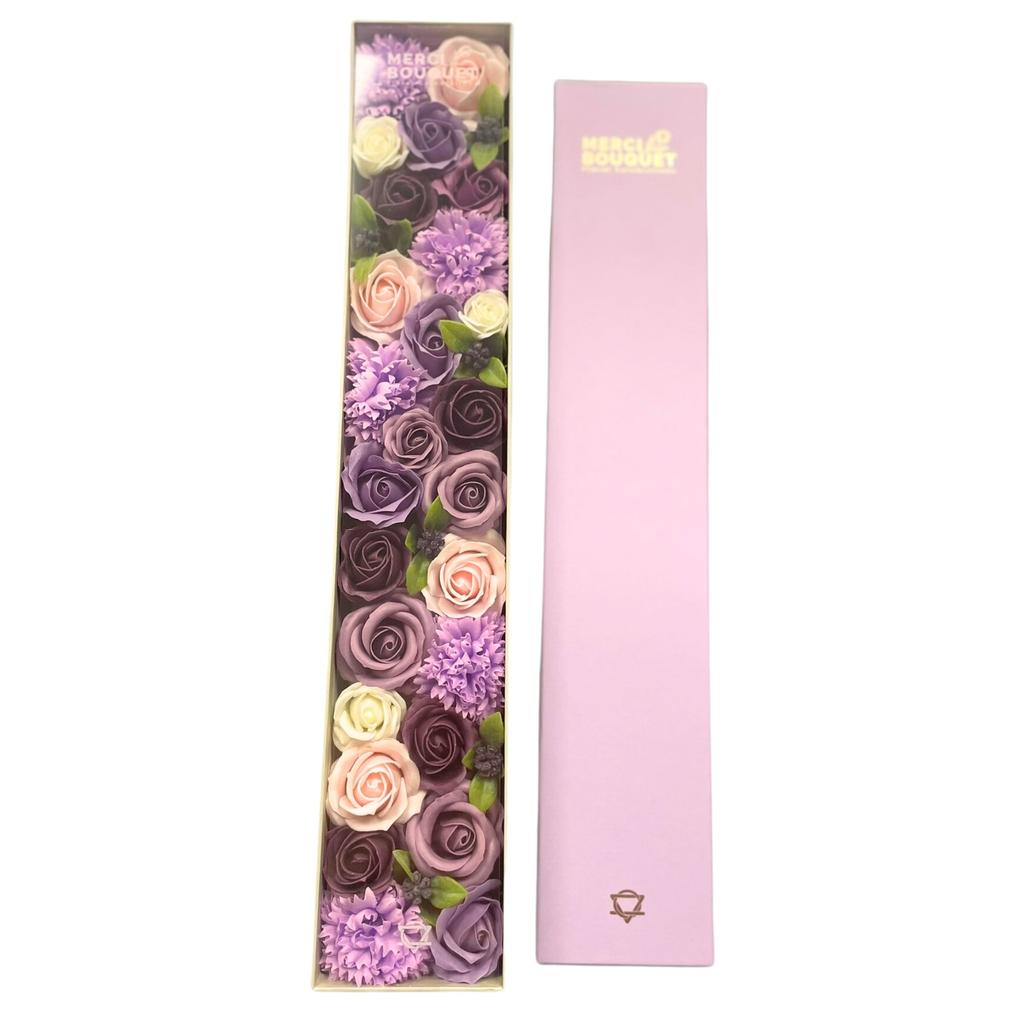 Soap Flowers Extra Long Lavender Rose and Carnation