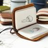 Pocket Leather Notebooks 1.25x1.88Inch Small Leather Journal Pocket Writing Pad For Women Keychain Bag Wallet Charm