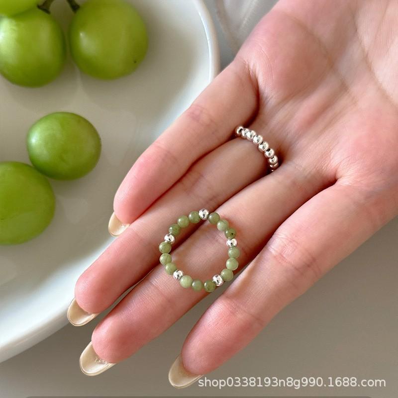Tourmaline Vintage Stylish Pearl Ring For Women Beautiful Geometric Design