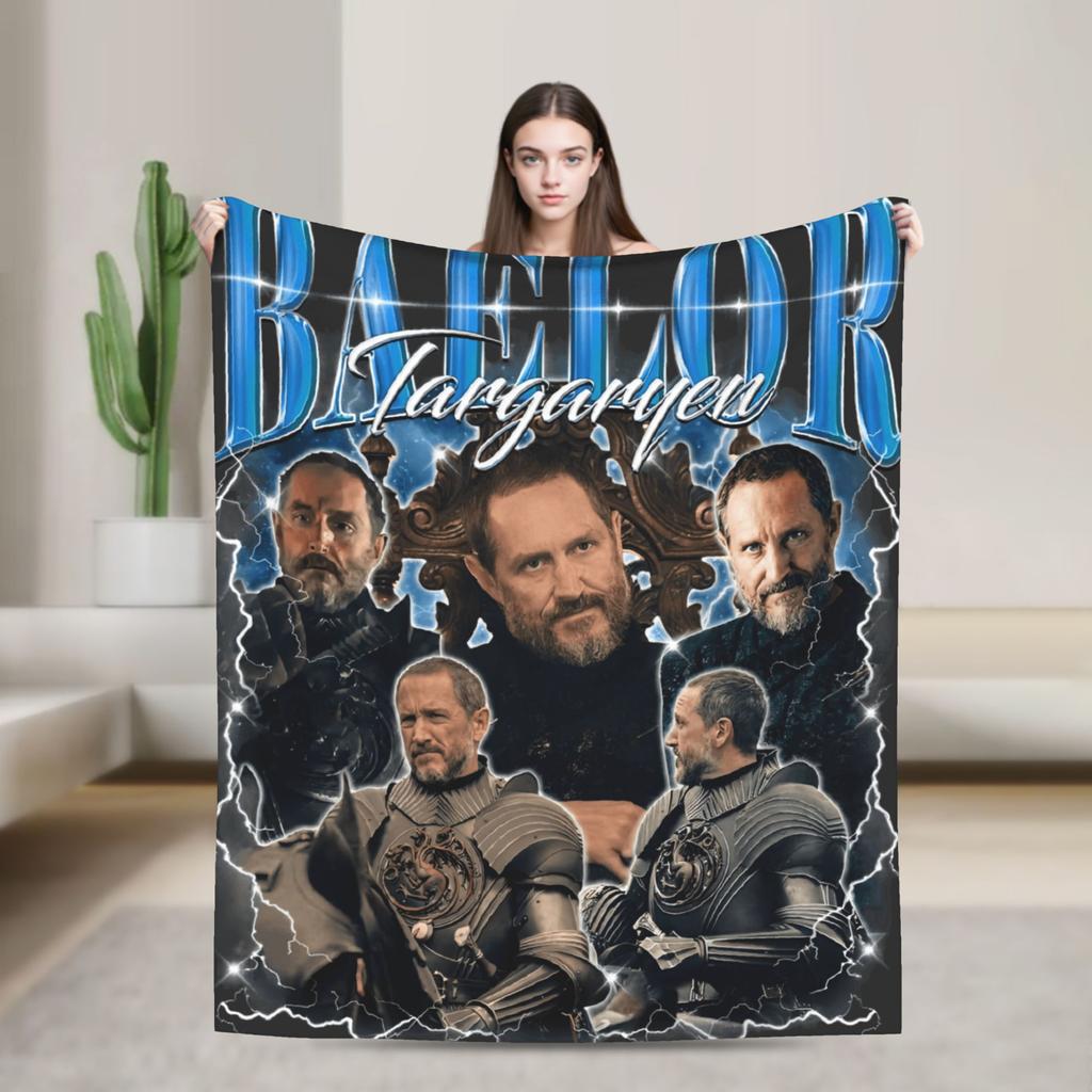 Baelor Targaryen Blanket Warm Soft Print Plush Bedding Throws For Children Couch Bed Flannel Bedspread Bed Cover