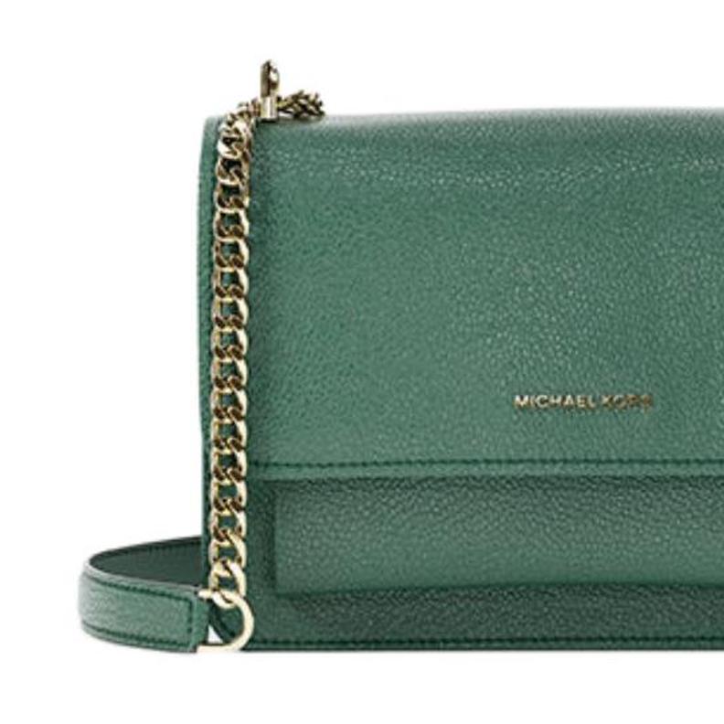 Michael Kors MK Claire Logo Magnetic Closure Crossbody Shoulder Bag Women Bags Dark-Green 32T4GC7C1T-BOSCO