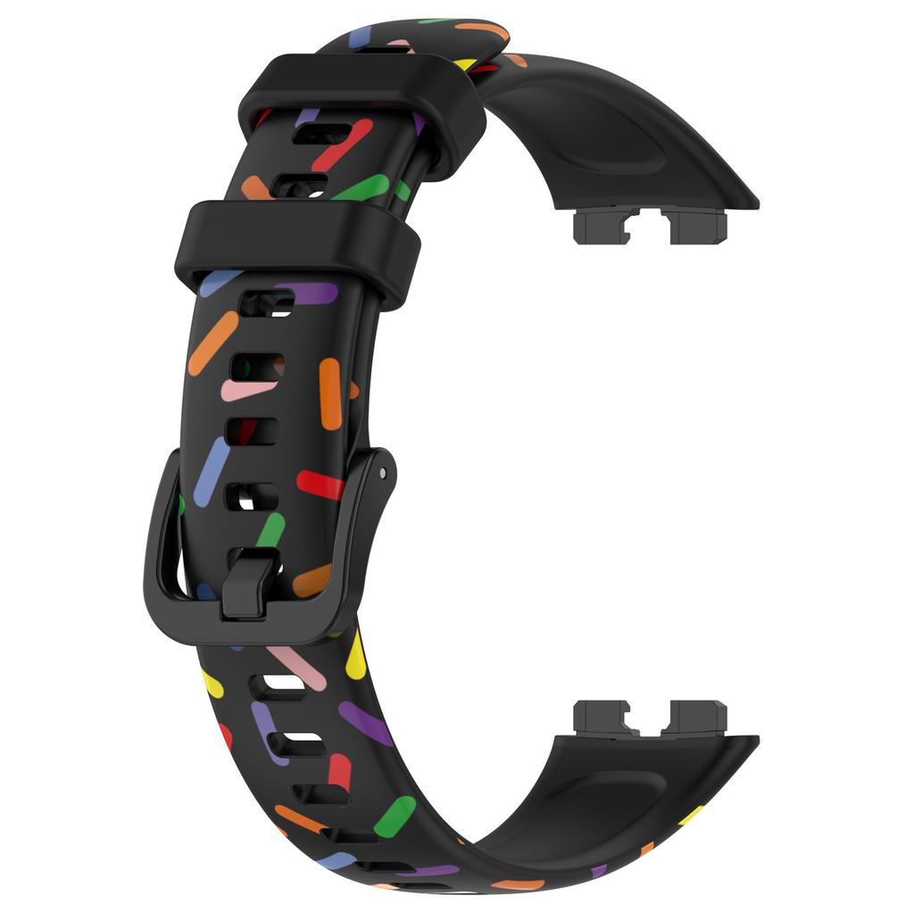 For Huawei Band 8/Band 8 NFC/Band 9/Band 9 NFC Colorful Spotted Silicone Strap Replacement Watch Band