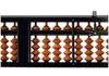 One-touch abacus, 23 digits, wooden, birch beads, ON100 (Tomoe Abacus)